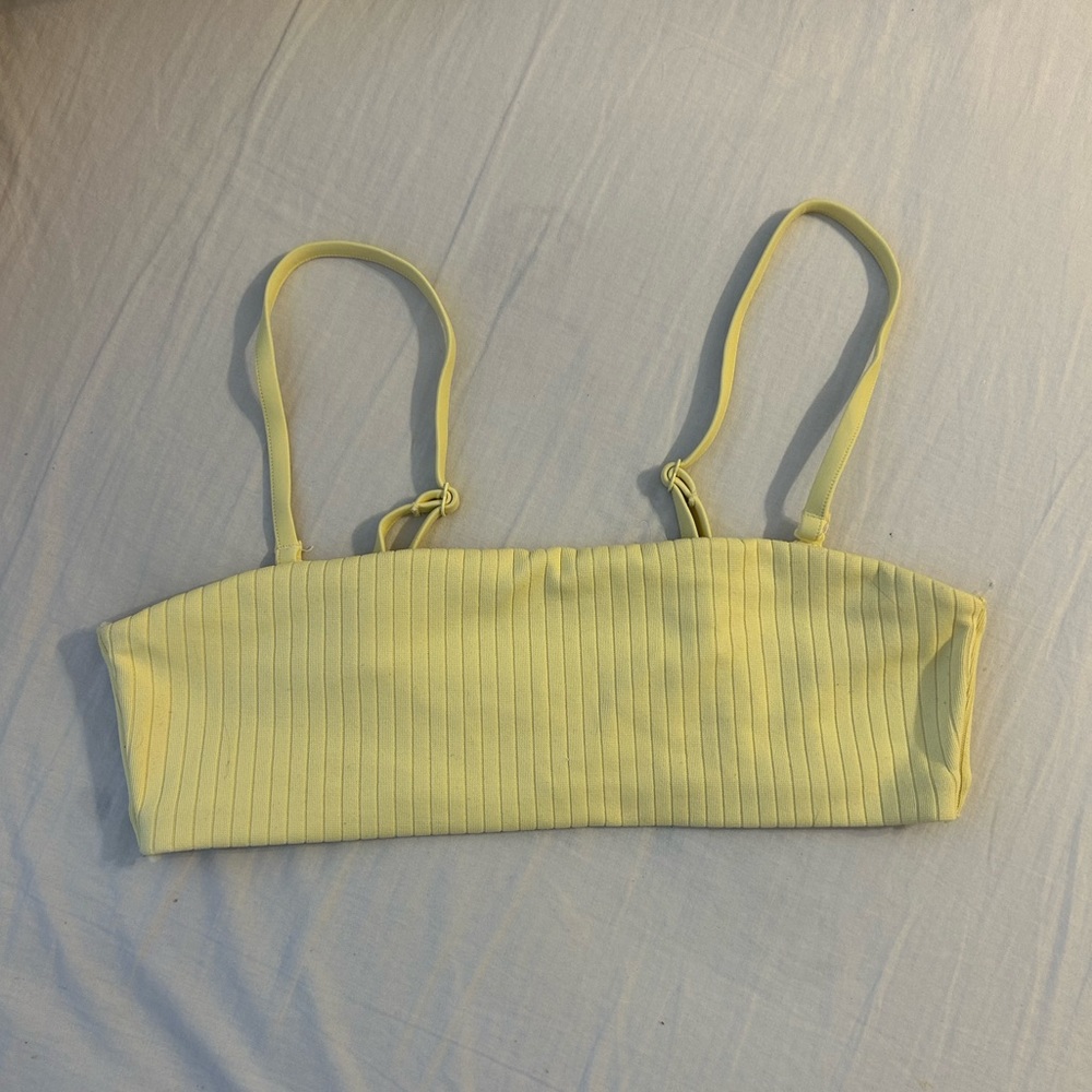 Light yellow bikini top